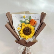 向日葵花束 畢業花束 編織花束