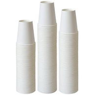 Paper Cups, 100 Count 8 Oz Coffee Cups, 8 Oz Paper Cups White Water Cups, 100 Count (Pack of 1)
