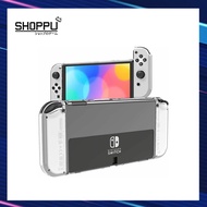 [SG] Nintendo Switch OLED Crystal Case Transparent Clear Hard Shell Casing Console &amp; Joy-Con For Nintendo Switch OLED