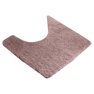 Absorbent Toilet Rug U Shaped Plush Floor Mat Machine Washable Non Slip Contour Bathroom Rug Dry Qui