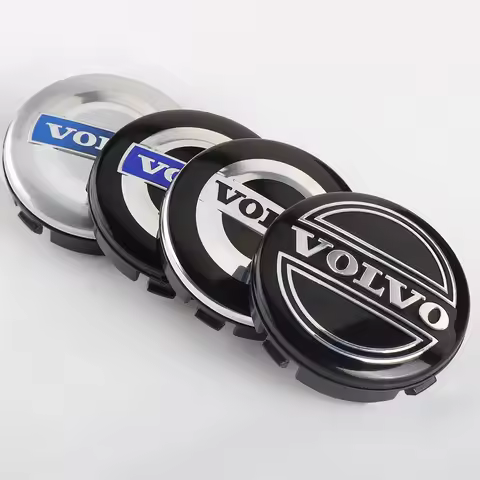 4pcs 64MM Car Wheel Center Cap Hub Cover Badge For Volvo Rdesign T6 AWD XC60 XC90 V60 S60 V50 V40 XC