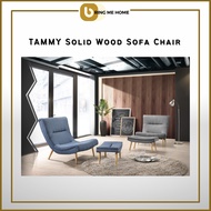 TAMMY Solid Wood Sofa 1 Seater Sofa Single Sofa Set Sofa Murah Sofa Kayu Ruang Tamu Kerusi Kayu Ruang Tamu Sofa Malas 沙发