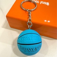 《仙闆名牌精品》Tiffany & Co. Spalding 聯名 迷你 籃球 鑰匙圈 吊飾