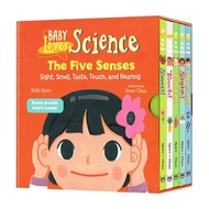 Painting box set babyloves Baby English senses Love science five Parent-Child5Book 80P0