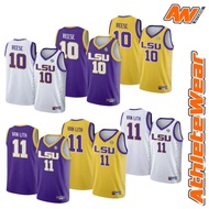 NCAA Series LSU Angel Reese & Van Lith Basketball Jersey