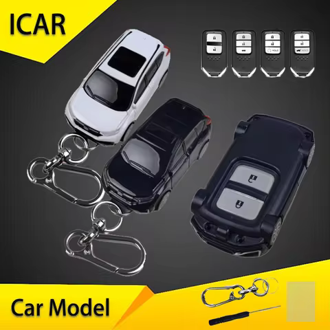 For Honda CRV Car Model Key Case for Civic CRV HRV Accord Pilot Fit Freed Vezel Odyssey Remote Smart