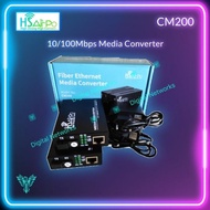 - HSAIRPO CM200 Media Converter 1FO 1ETH 10/100Mbps