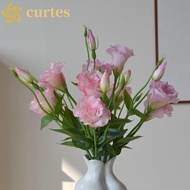 CURTES Fake Eustoma Flower, Bridal Bouquet Real Touch Artificial Lisianthus Flowers, Photography Pro