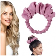 1 ชิ้น ดัดผมโดยไม่ใช้ความร้อน Scrunchie, ดัดผมโดยไม่ใช้ความร้อนเพื่อนอน, เนื้อนุ่มไหม, ไม่ต้องใช้ควา