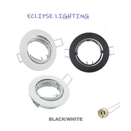LED Eyeball Fitting Casing Black&amp;White Downlight Casing Housing Light Fixture GU10 Led Bulb 7W Spot/Eyeball Casing