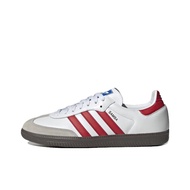 Adidas Originals Samba Og White Better Scarlet สีขาวสีแดง รองเท้าลำลอง รองเท้าผู้ชาย/ผู้หญิง IG1025