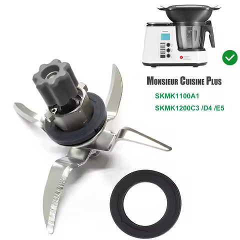 Blender Blade for Monsieur Cuisine Edition Plus SKMK1200 C3/D4/E5 SKMK1100A1 Mix Knife for Lidl Silv