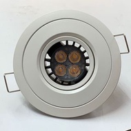 RIO DL408 白色 韆鞦架 可配 LED 或 石英燈胆 MR16 GU5.3 / GU10 (價錢不包括燈泡及火牛）暗藏