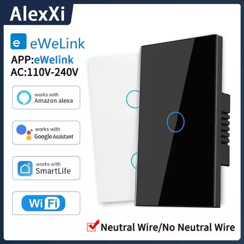 EWelink App Wifi smart switch Bluetooth RF Alexa Google voice control Neutral wire/No neutral wire I