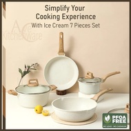 Ecowin IceCream Collection Non-stick Cookware 4Set Non Stick Suitable All Stove Including Induction