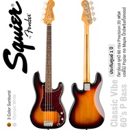 Fender® Squier® Classic Vibe 60s Precision Bass LRL กีตาร์เบส 4 สาย 20 เฟรต ไม้ป๊อปลาร์ คอไม้เมเปิ้ล