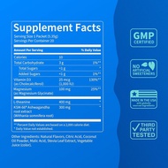 Supercalm Drink Mix - Ashwagandha KSM 66, Magnesium Glycinate & L-Theanine Supplement, Vitamin D3 - 