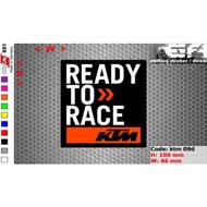 Ea cutting sticker decal/ Code: ktm 09d sponsor logo Cheapest