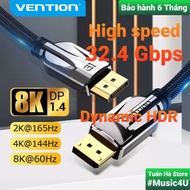 Vention DisplayPort 1.4 Gaming Cable 60Hz 144Hz 165Hz 32.4Gbps for PC Laptop Gaming Tuan Ha Store