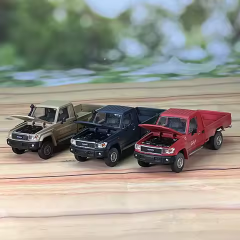 Hobbyfans 1:64 Land Cruiser Lc79 Pickup Off-road Truck Alloy