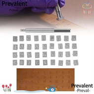 PREVALENT Alphabet Stamping Kit, 10 Number DIY Leather Stamping Tool, Crafting Kit 26 Capital Letter