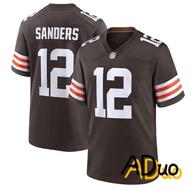 Men's NFL Cleveland Browns #12 Shedeur Sanders Brown 2025 Draft America Football Jerseys