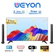 WEYON ทีวี+45W*2 Bluetooth Sound Bar，โทรทัศน์，โทรทัศน์จอแบน，led tv，FHD tv, ทีวี 32นิ้วSmart tv ทีวีราคาถูกๆ,tv led ทีวี，ลำโพงบลูทูธ TV Bluetooth