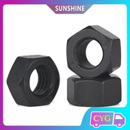 Black Oxide Grade 12.9 Carbon Steel Hex Nuts Nut  M2 M2.5M3 M4 M5 M6 M8 M10 M12-M24  DIN934【CYG-FC-8