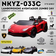 Mainan Mobil Aki Anak Lamborghini Aventador Jumbo Lisensi NKYZ 033C