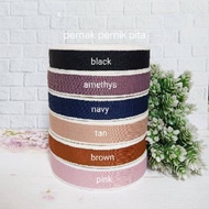 KOREAN RIBBON LIST WHITE 2.5CM
