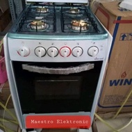 Neww Kompor Win Gas 4 Tungku Plus Oven W5060 Murah