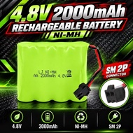 Bateri 4.8V(2000mAh)4.8V USB Charger RC Car Rechargeable Battery