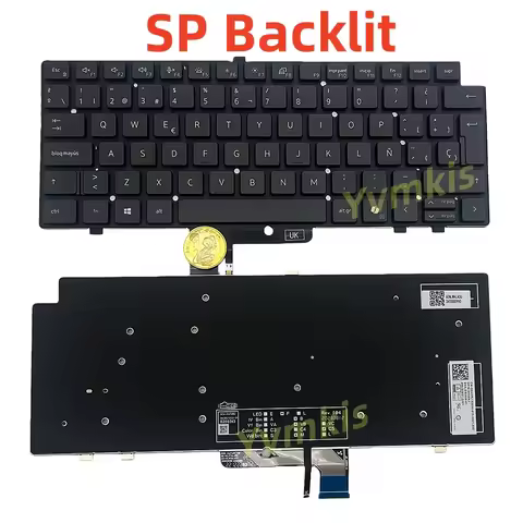 7440 Keyboard For DELL Latitude 7440 P174G P174G001 P174G002 7450 0H3DHT H3DHT 0RVV9R UK/SP/LA/RULay