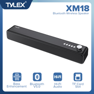 TYLEX XM18 Portable Wireless Speaker Bluetooth V5.0 Strong Bass with Volume Adjustment AUX/TF Card/U