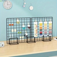 BLINBLING Display Rack, Metal Grid Storage Rack, Creative Grid Frame with Base Jewelry Booth Rack Fo