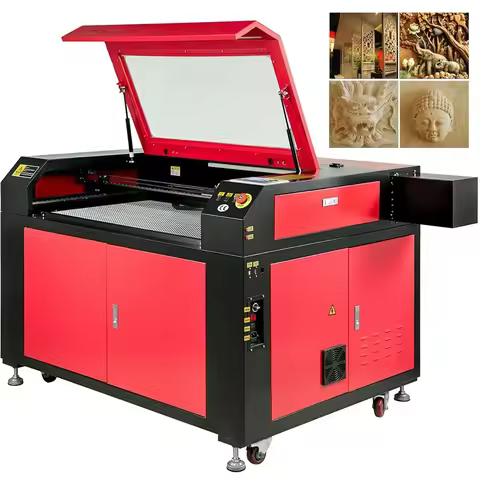 VEVOR CO2 9060 100W USB Laser Engraving Ruida Cut Machine Engraving Cutting Wood Acrylic Engraving A