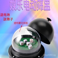 Dice Cup with Dice, Automatic Full Cover Dice Electric Sieve Cup   Electric Drinking Cup Large Dice 