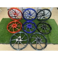 Rim yamaha NVX 155 V1 V2 Hypertech Pro RX8 CNC 1.6-1.6 17inchi 8batang hitam grey viral