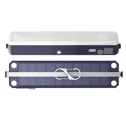 Solar Hunting Flashlight 3600mA-7200mA USB-C Work Light Magnet Inspection Lamp 4mode Camping Emergen