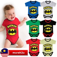 (3-12M) B4TMAN LOGO Baby Romper - Random Color / Baby Bodysuit Basic Wear Baju Bayi Lelaki