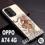 Softcase Glossy OPPO A74 4G/Motif COWOK/case OPPO A74 4G/Casing OPPO A74 4G/silicone kesing
