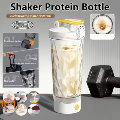 700ML Electric Blender Cup Portable Blender Cup Milk Powder Protein Powder Blender Automatic Shaker 