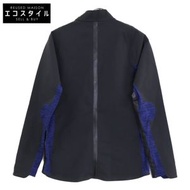 迪桑特 (Descente) [高爾夫] 黑藍配色，日本製造，Cytos 四向彈性尼龍 Prime Flex 保暖騎行服，M 碼 [二手]