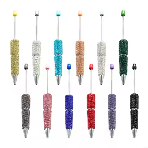 Retail/Drop Shipping 4 Pcs 1.0mm Beadable Ballpoint Pen Pen Bead Pen Smooth Writing Pen