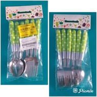 Polkadot DINING FORK SPOON - FORK SPOON SET - DINNER TOOLS - DINNER SPOON - FORK - SPOON