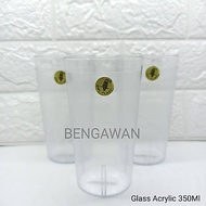 Acrylic Cup l Owl Plastic Cup l Shatterproof "Price per 1 Dozen" [AS 350 GLASS 1 dz]