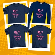 Bunny Family  Set Tshirt Baju Cotton Sedondon Family Tshirt Murah
