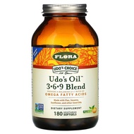 Flora, Udo's Choice, Udo's Oil 3-6-9 Blend,  90 / 180 Vegetarian Softgels