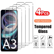 4PCS Tempered Glass for Xiaomi Redmi A3X A3 A2 A1 Plus Protective Transparent Screen Protector Film