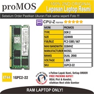 ET44 1GPC2-22 RAM MEMORY RAM Laptop PROMOS PC2-300 1024MB DUAL 2RX8
